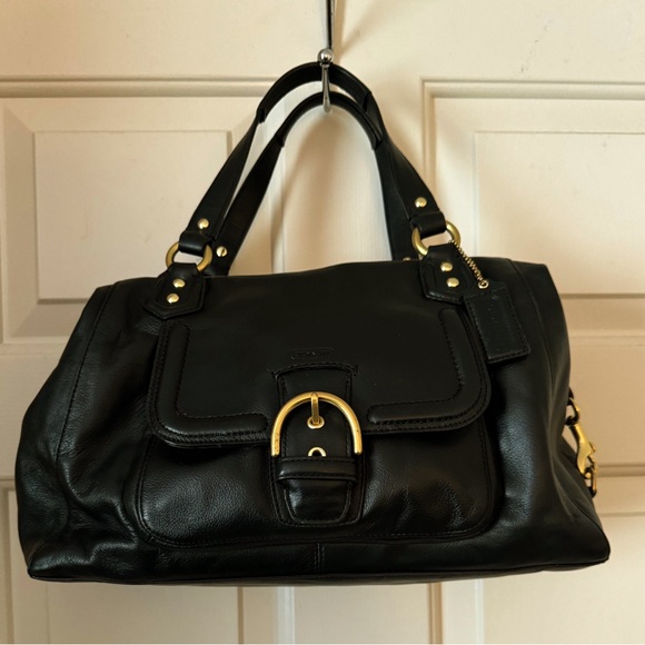 Coach Handbags - Black Leather Coach Handbag